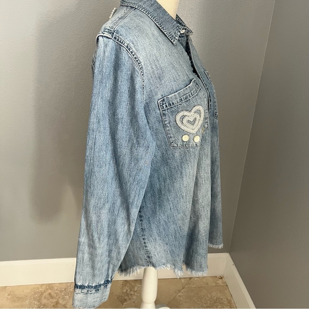 Lucky Brand Blue Denim Shirt - Picture 10 of 16
